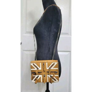 JC De Castelbajac Made In Italy‎ Flag Leather Purse
